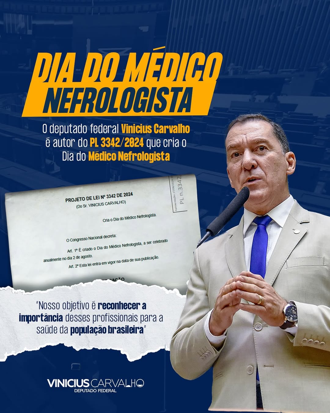 PL 3342-24 Dia do Médico Nefrologista