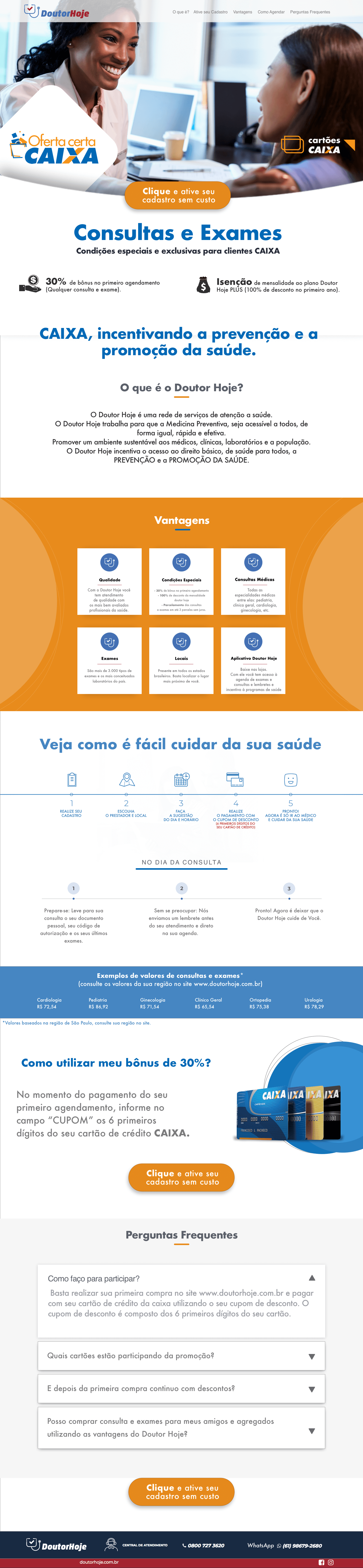 Landing pages & experiências — peça 3